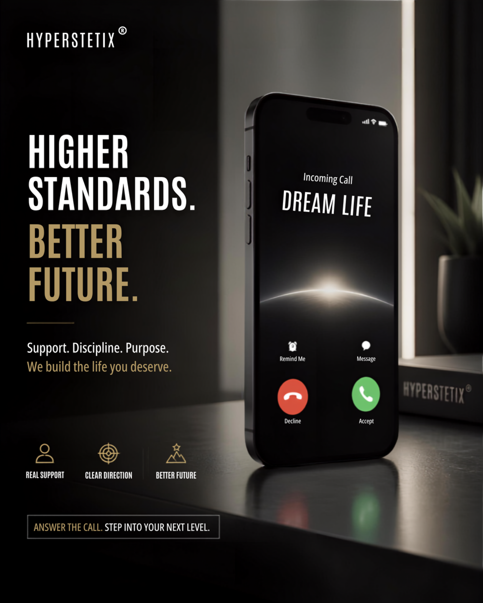 HYPERSTETIX Higher Standards Better Future concept