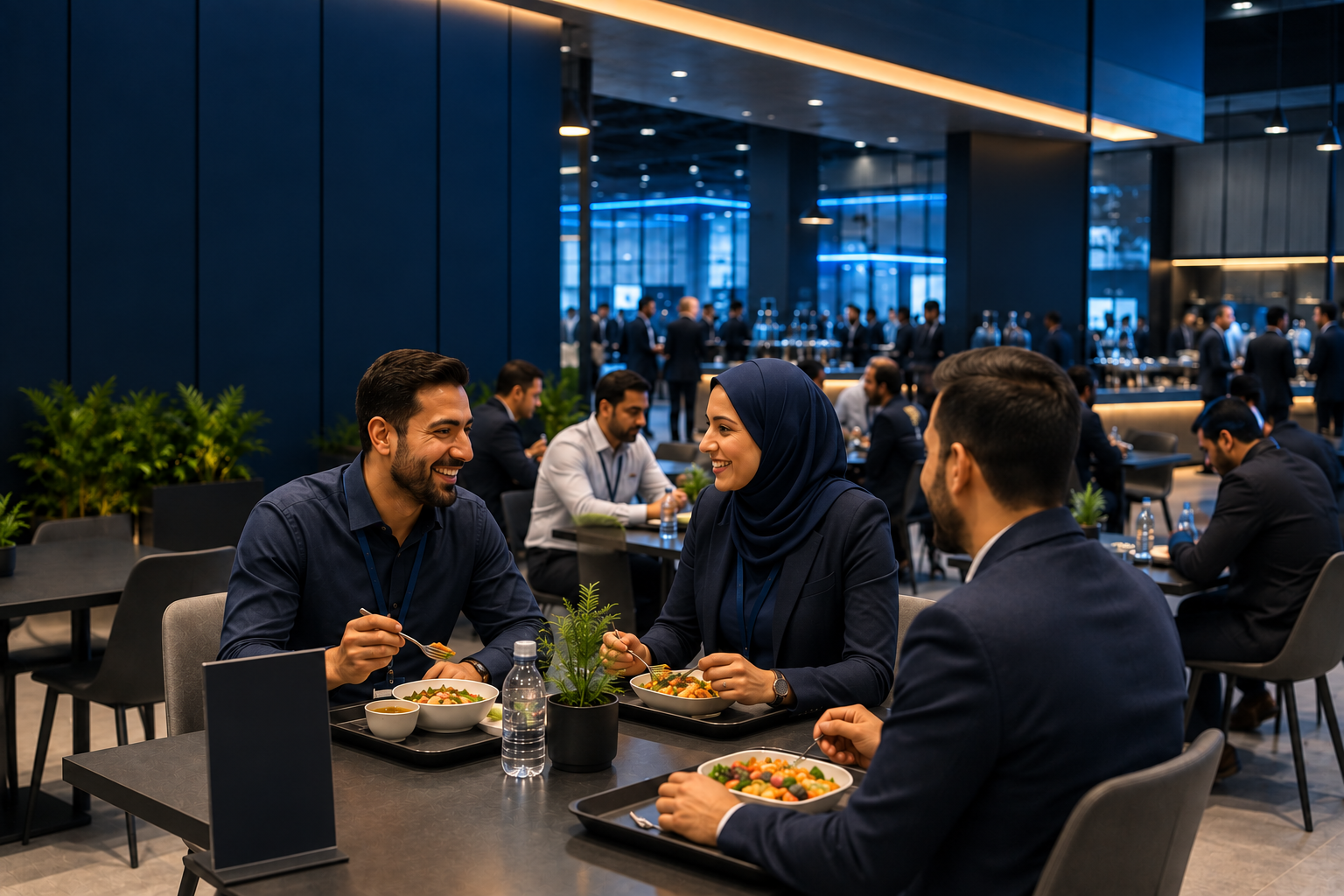 Employee wellbeing workplace dining concept